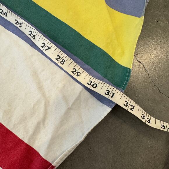 Vintage Y2K Striped Colorblock Retro Men's Button Up Short Sleeve Red Green - Picture 5 of 5